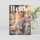 Vrijgezellenfeest Magazine Hoesje Kaart (Staand voorkant)