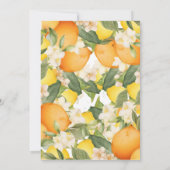 Vrijgezellenfeest Main Squeeze Citroen Sinaasappel Kaart (Achterkant)