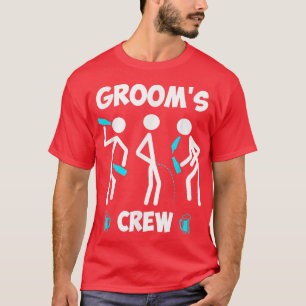 Vrijgezellenfeest mannen team bruidegom trouwen115 t-shirt