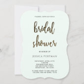 Vrijgezellenfeest  Manuscript Mint Green Stripes Kaart (Voorkant)