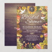 Vrijgezellenfeest Maple Leaves Pumpkins Sunflower Kaart (Voorkant / Achterkant)