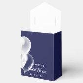 Vrijgezellenfeest marineblauwe witte ballonnen dan bedankdoosjes (Geopend)