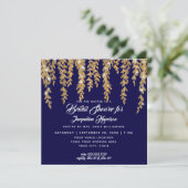 vrijgezellenfeest Matige marinegoudlampjes Kaart (Staand voorkant)