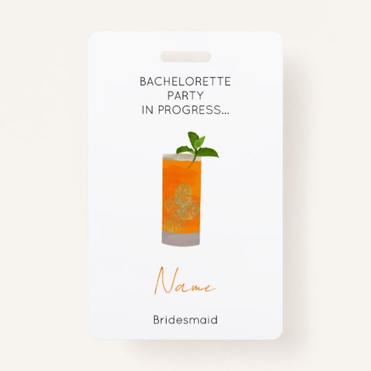 Vrijgezellenfeest Meisjes Weekend Bruidsmeisje Badge (Voorkant)