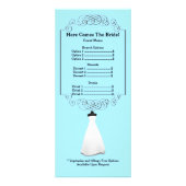 Vrijgezellenfeest Menu Rackcard (Voorkant)