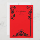 Vrijgezellenfeest met 20s-flatpanel voor deco Gats Kaart (Achterkant)