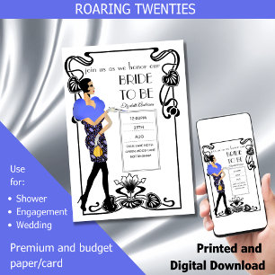 Vrijgezellenfeest met 20s-flatpanel voor deco Gats Kaart