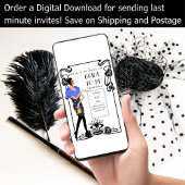 Vrijgezellenfeest met 20s-flatpanel voor deco Gats Kaart