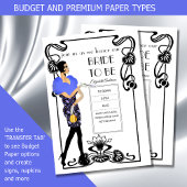 Vrijgezellenfeest met 20s-flatpanel voor deco Gats Kaart