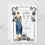 Vrijgezellenfeest met 20s-flatpanel voor deco Gats Kaart (Voorkant)