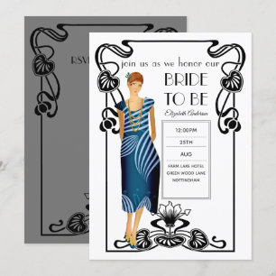 Vrijgezellenfeest met 20s-flatpanel voor deco Gats Kaart