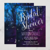 Vrijgezellenfeest met aangetaste bosbomen met lich kaart (Voorkant / Achterkant)