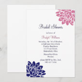 Vrijgezellenfeest met blauw Lotus Flower Kaart (Voorkant / Achterkant)