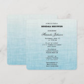 Vrijgezellenfeest met blauw verloop kaart (Voorkant / Achterkant)