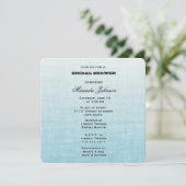 Vrijgezellenfeest met blauw verloop kaart (Staand voorkant)