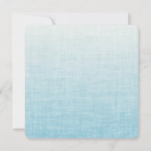 Vrijgezellenfeest met blauw verloop kaart (Achterkant)