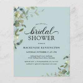 Vrijgezellenfeest met blauwe botanische begrotings