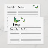 Vrijgezellenfeest met blauwe en groene vlinder Kaa Briefkaart (Voorkant / Achterkant)