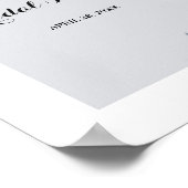 Vrijgezellenfeest met blauwe eucalyptus poster (Hoek)