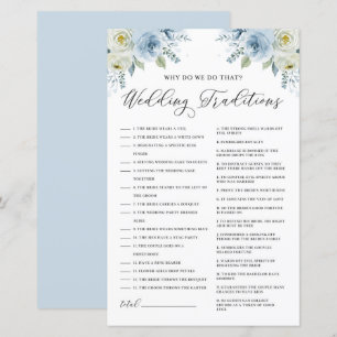 Vrijgezellenfeest met blauwe Floral Wedding Tradit