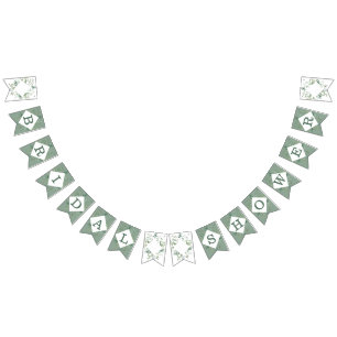 Vrijgezellenfeest met botanische Eucalyptusgriep Vlaggetjes