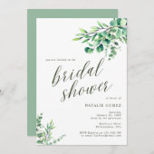 Vrijgezellenfeest met botanische groen  van de mod kaart (Voorkant / Achterkant)