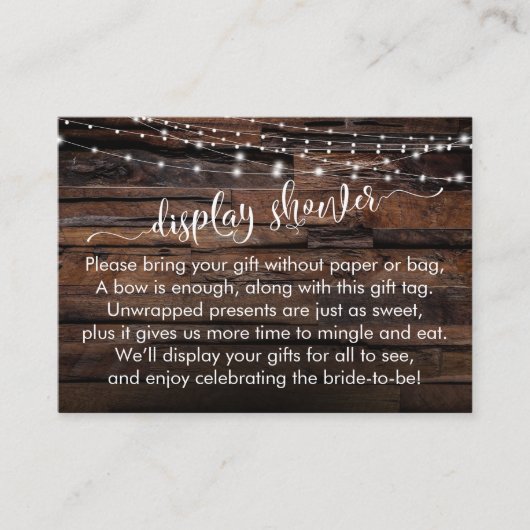 Vrijgezellenfeest met cadeaukaart voor hout en ver informatiekaartje (Voorkant)