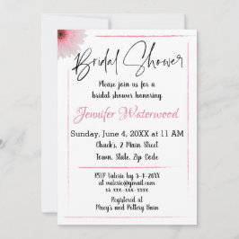 VRIJGEZELLENFEEST MET EEN STROOMUITNODIGING KAART