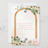 Vrijgezellenfeest met Eucalyptus Pink Kaart (Achterkant)