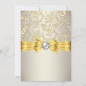 Vrijgezellenfeest met gele Roos Kaart (Achterkant)