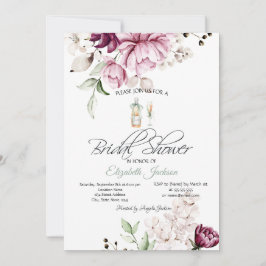 Vrijgezellenfeest met glazen flessenbloemen kaart