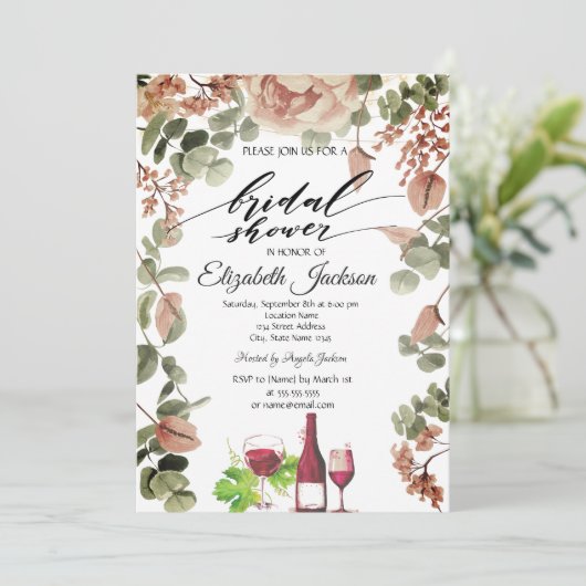 Vrijgezellenfeest met glazen glazen flessen kaart (Staand voorkant)