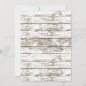  Vrijgezellenfeest met goudanker Rustic Wood Kaart (Achterkant)