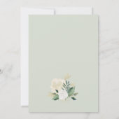 Vrijgezellenfeest met groene en goudfloral Wreath  Kaart (Achterkant)