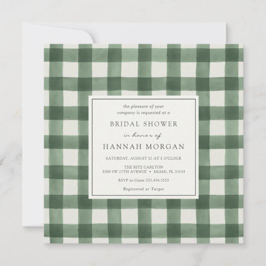 Vrijgezellenfeest met groene en witte buffels kaart (Voorkant)