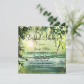 Vrijgezellenfeest met groene mousserende lampjes u kaart (Staand voorkant)