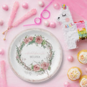 Vrijgezellenfeest met grote afmetingen Rustic Wrea Papieren Bordje (Feest)