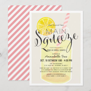 Vrijgezellenfeest met hoofdpleister voor limonade kaart