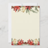 Vrijgezellenfeest met kerstfeestdag kaart (Achterkant)