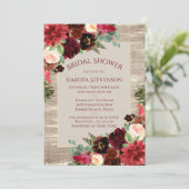 Vrijgezellenfeest met kersttong Boho Burgundy Gold Kaart (Staand voorkant)