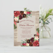 Vrijgezellenfeest met kersttong Boho Burgundy Gold Kaart (Staand voorkant)