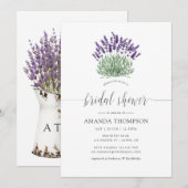 Vrijgezellenfeest met lavender Waterverf voor kata Kaart (Voorkant / Achterkant)