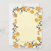 Vrijgezellenfeest met liefdeverf geel rozenpoeder kaart (Achterkant)