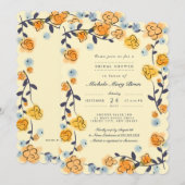 Vrijgezellenfeest met liefdeverf geel rozenpoeder kaart (Voorkant / Achterkant)