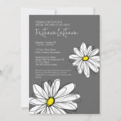 Vrijgezellenfeest met Modern Daisy Flowers Kaart (Voorkant)