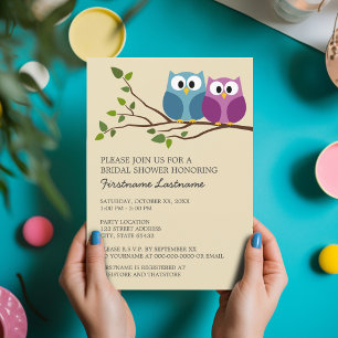 Vrijgezellenfeest met Owl Couple op Branch Kaart
