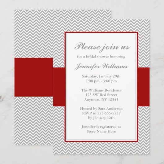 Vrijgezellenfeest met rode en grijze kaas kaart (Voorkant / Achterkant)