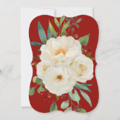 Vrijgezellenfeest met rode Waterverf kerstbeker Kaart (Achterkant)