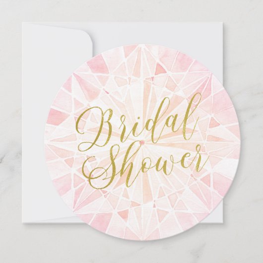 Vrijgezellenfeest met roze diamanten kaart (Voorkant)