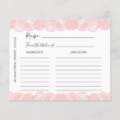 Vrijgezellenfeest met roze kant Kaarten ontvangen (Voorkant)